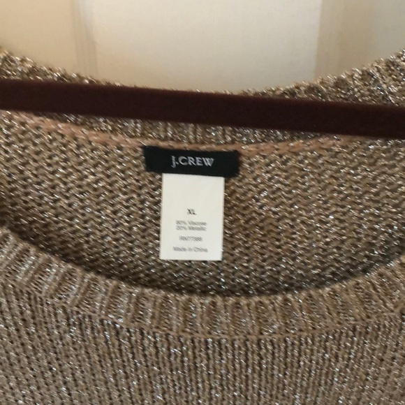 Metallic/viscose top J Crew - Picture 2 of 3